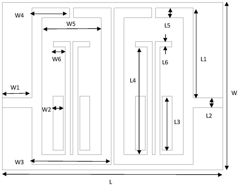 Double-pass wide-stop-band filter based on defected ground structure