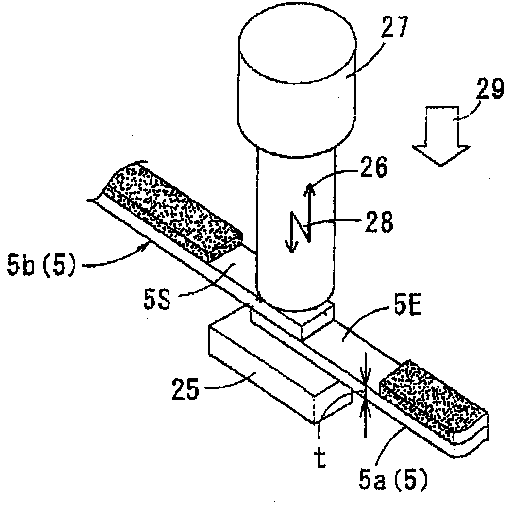 Adhesive tape application device and tape connection method