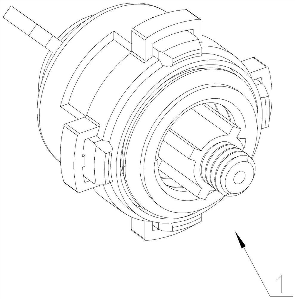 Small magnetic transmission structure of diaphragm gas meter