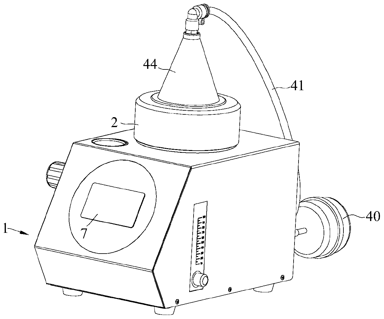 An adjustable flow sieve percussion type compressed air microbial sampler