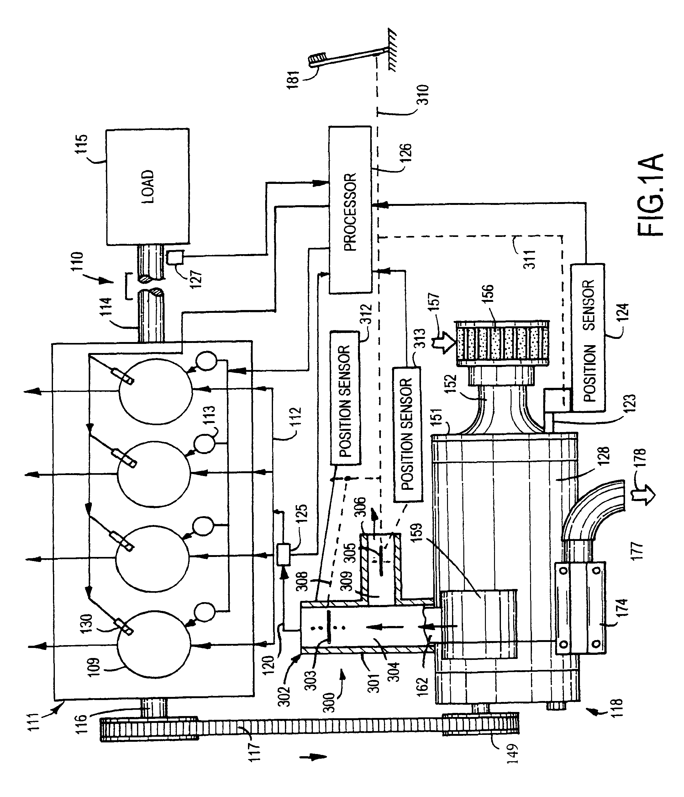 Internal combustion engine and supercharger