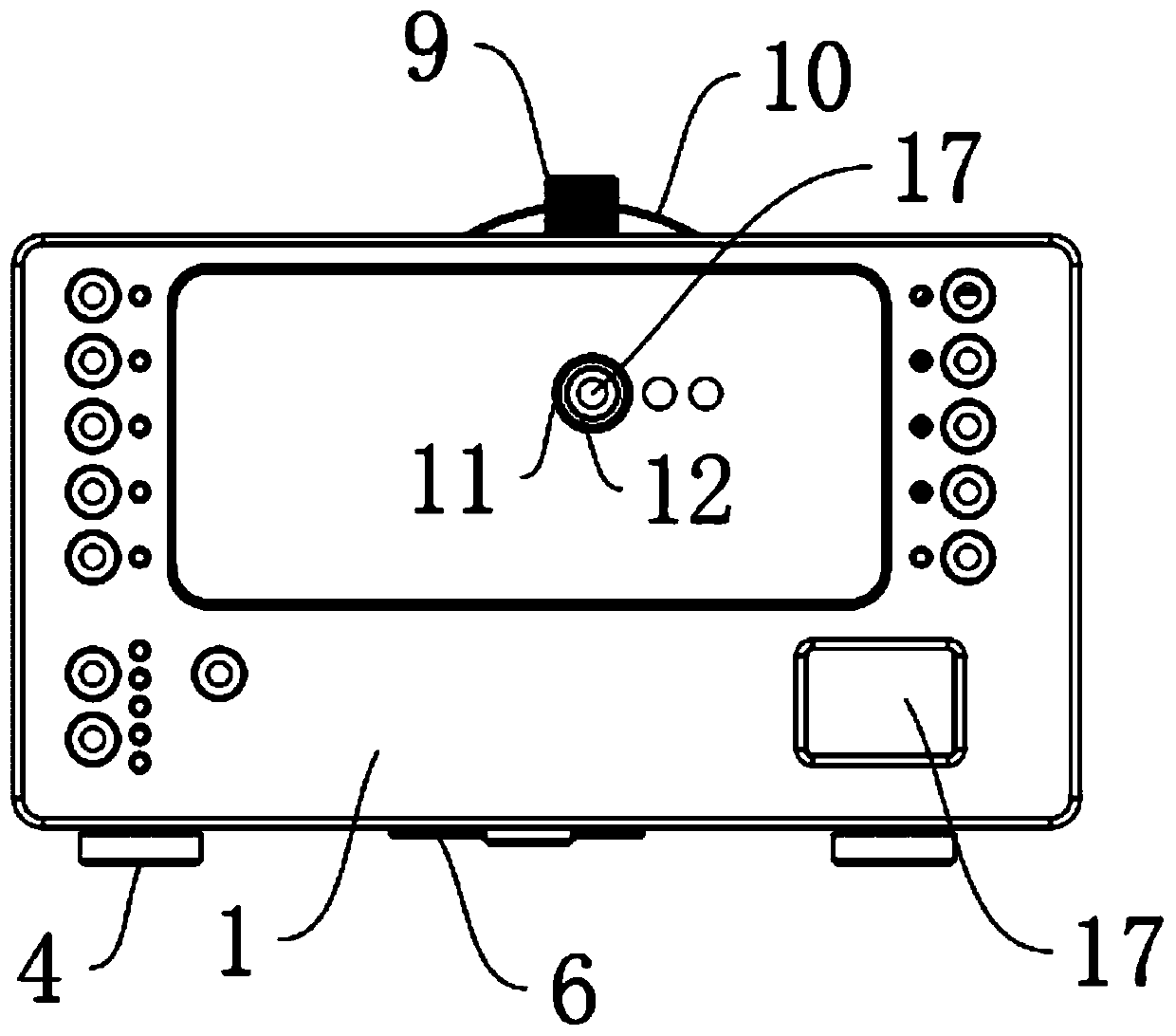 Intelligent trace material evidence searching and finding shooting instrument