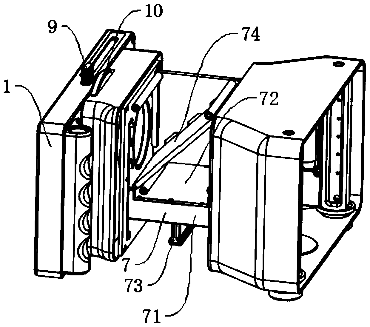 Intelligent trace material evidence searching and finding shooting instrument