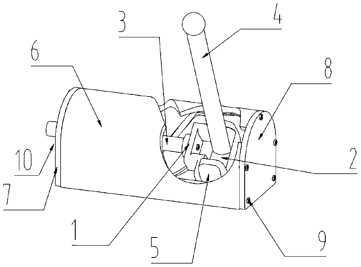 A rotatable axis-rotating pair based on helical motion