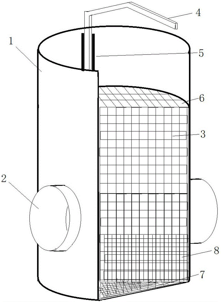 Rainwater collecting, storing and filtering device