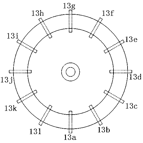 A disc bearingless asynchronous motor