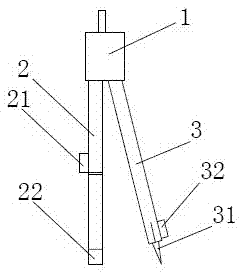 Leg-height-adjustable compasses