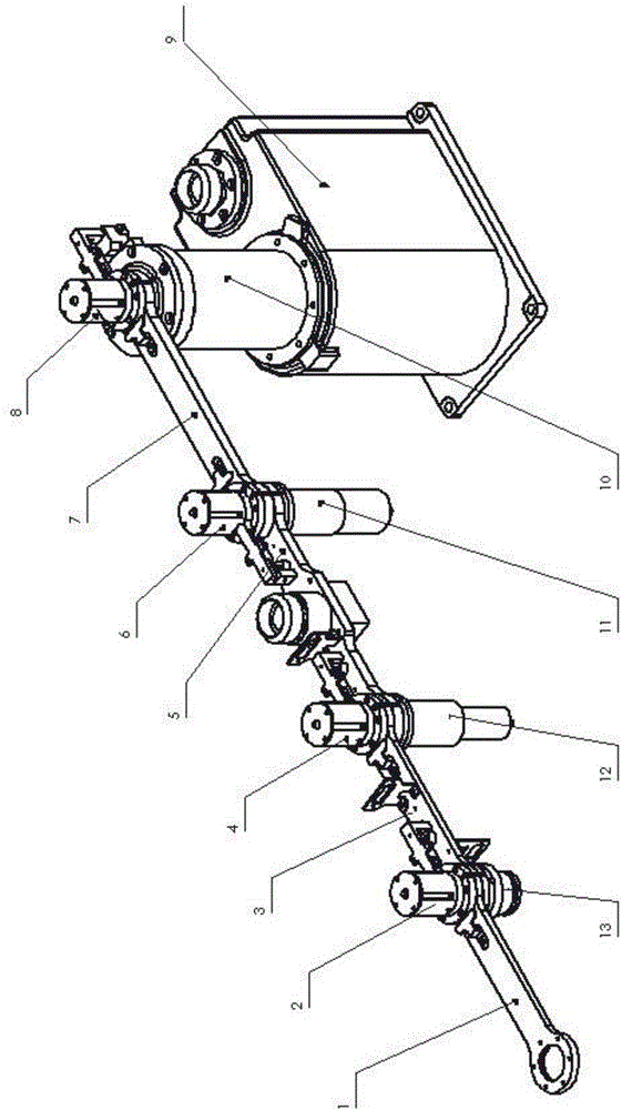 Position and posture control method for planar 4R under-actuation mechanical arm