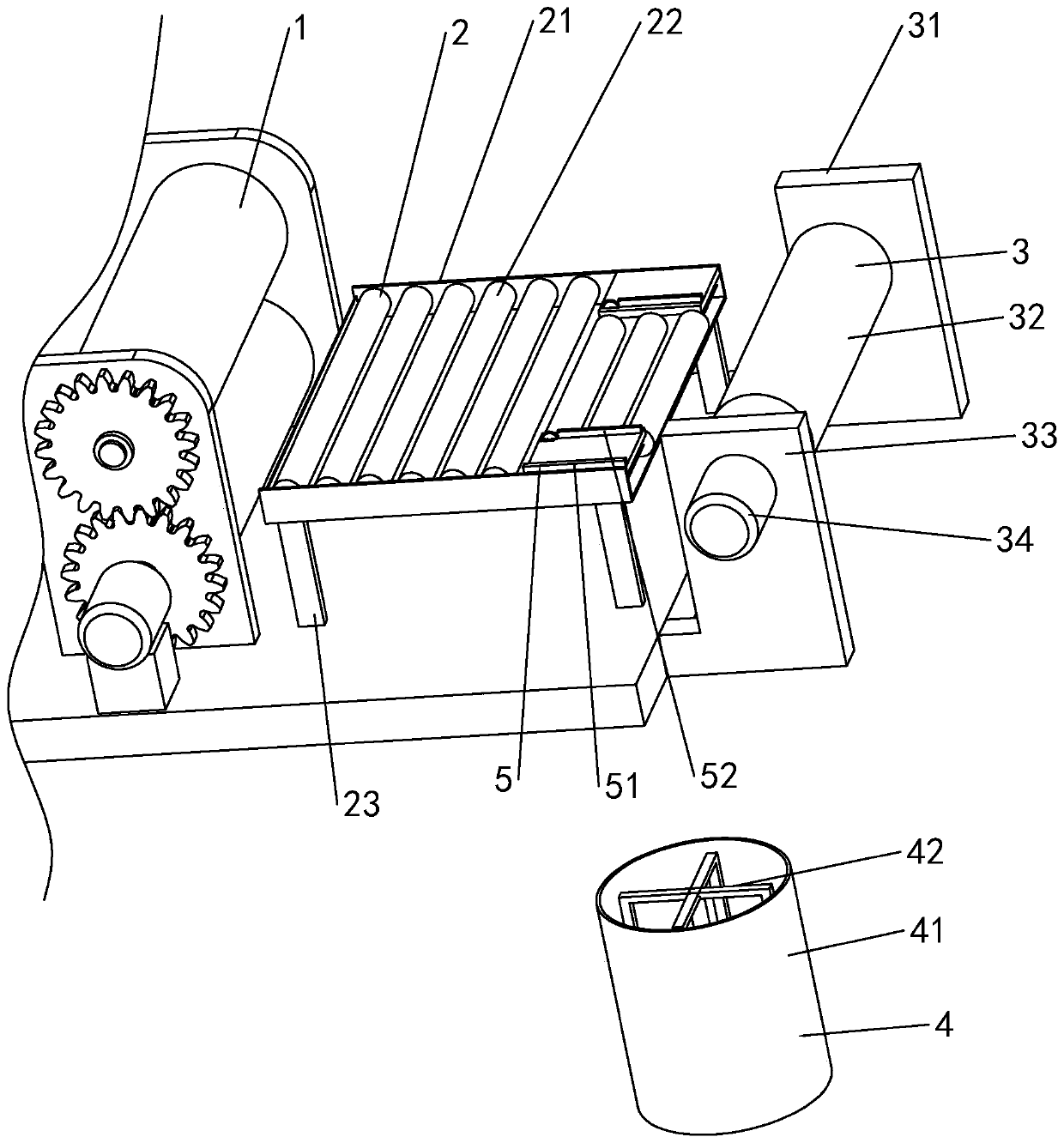 Winding device of compounding machine