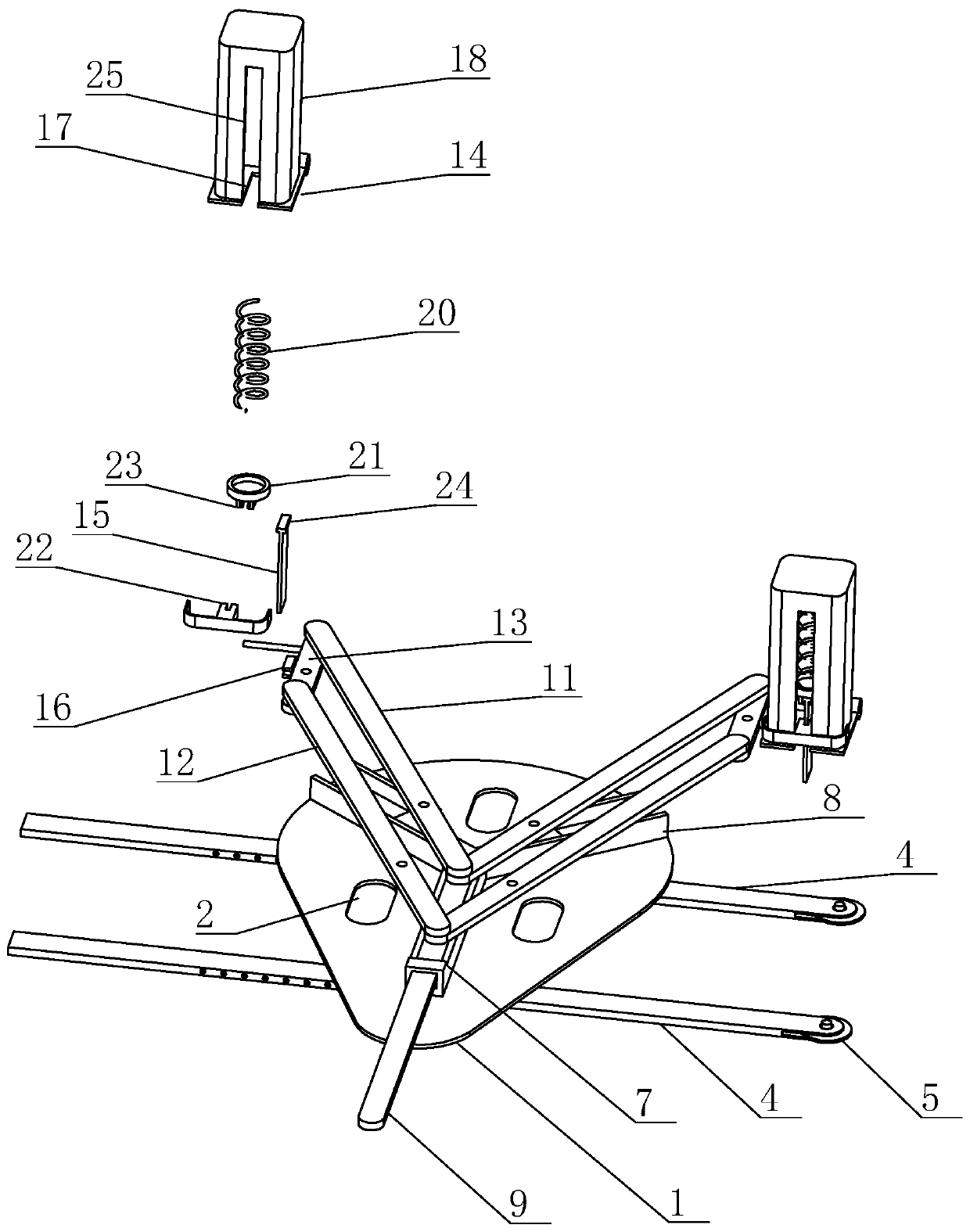 An electrical engineering positioning installation device