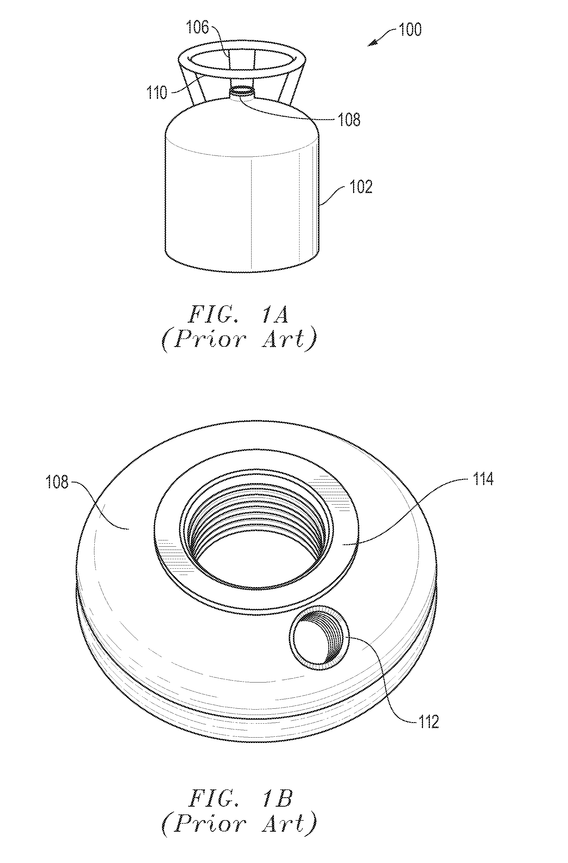 Gas cylinder and RFID transponder assemblies and related methods having fixed transponder orientations