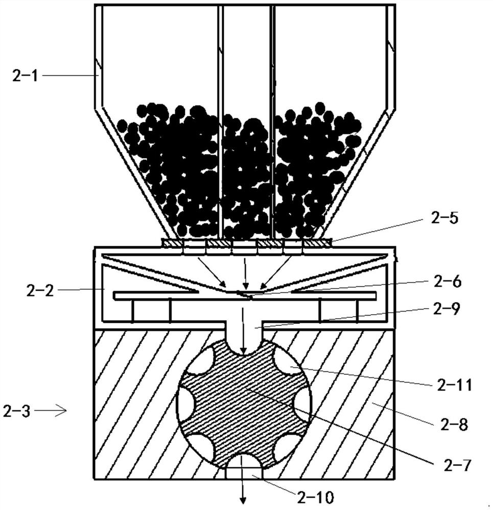 Powder feeding device for forming selective laser melting digital material