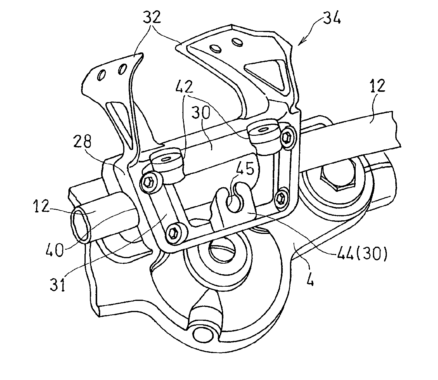 Vehicle handlebar support structure