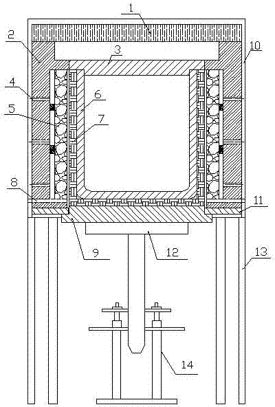 Fuel-gas-heating directional solidification furnace