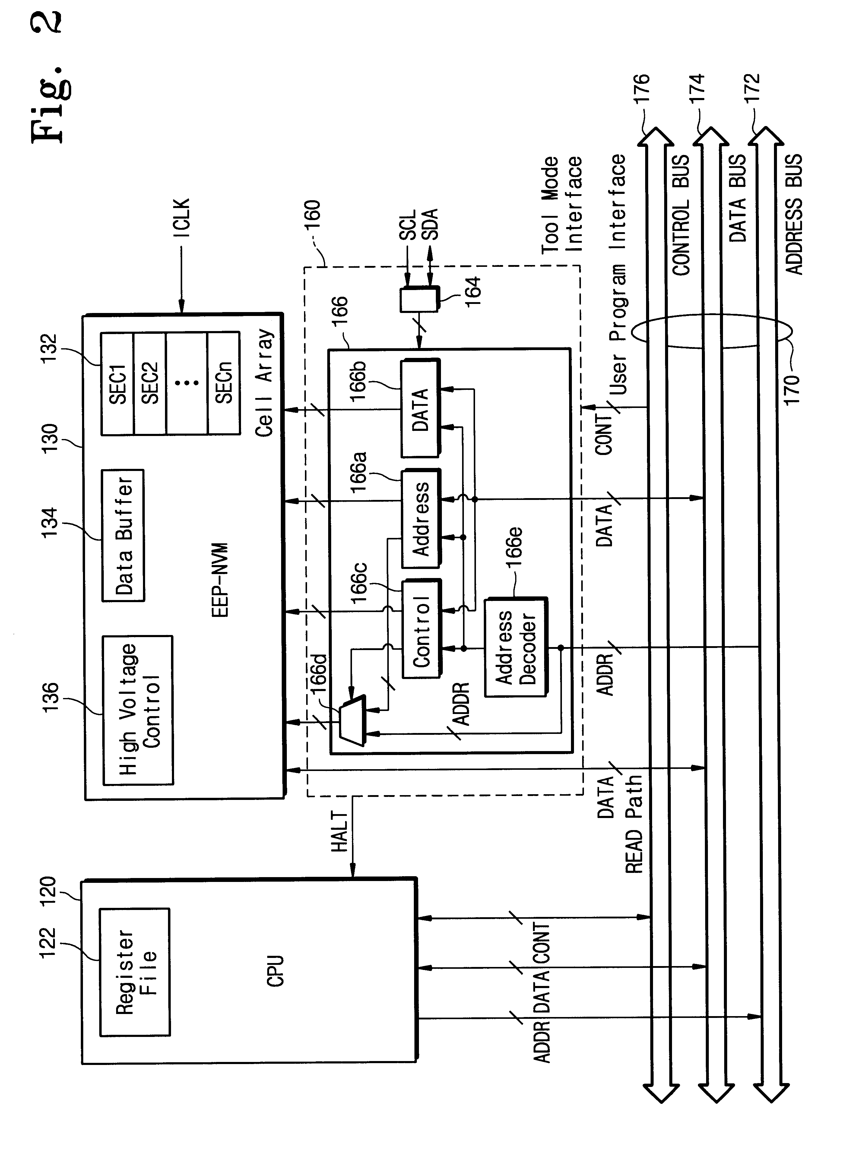 Single-chip data processing apparatus incorporating an electrically rewritable nonvolatile memory and method of operating the same