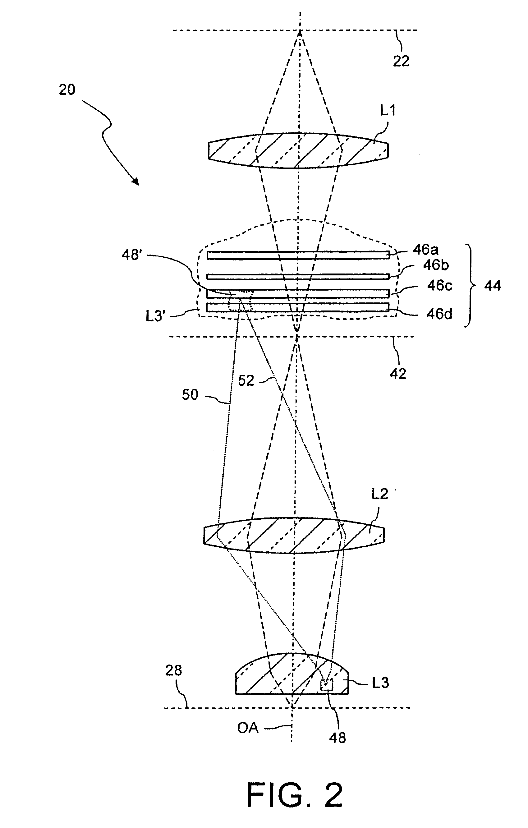 Projection objective of a microlithographic projection exposure apparatus