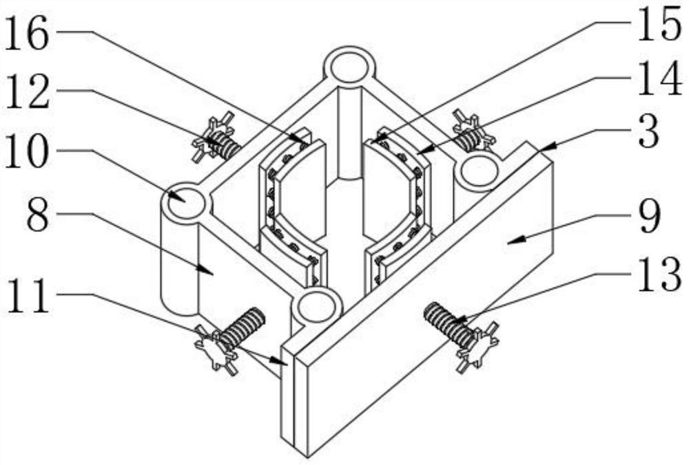 Correcting and positioning device for peach seedling planting