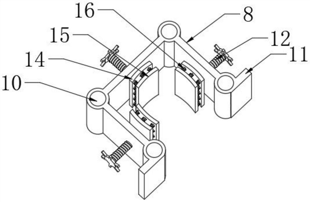 Correcting and positioning device for peach seedling planting