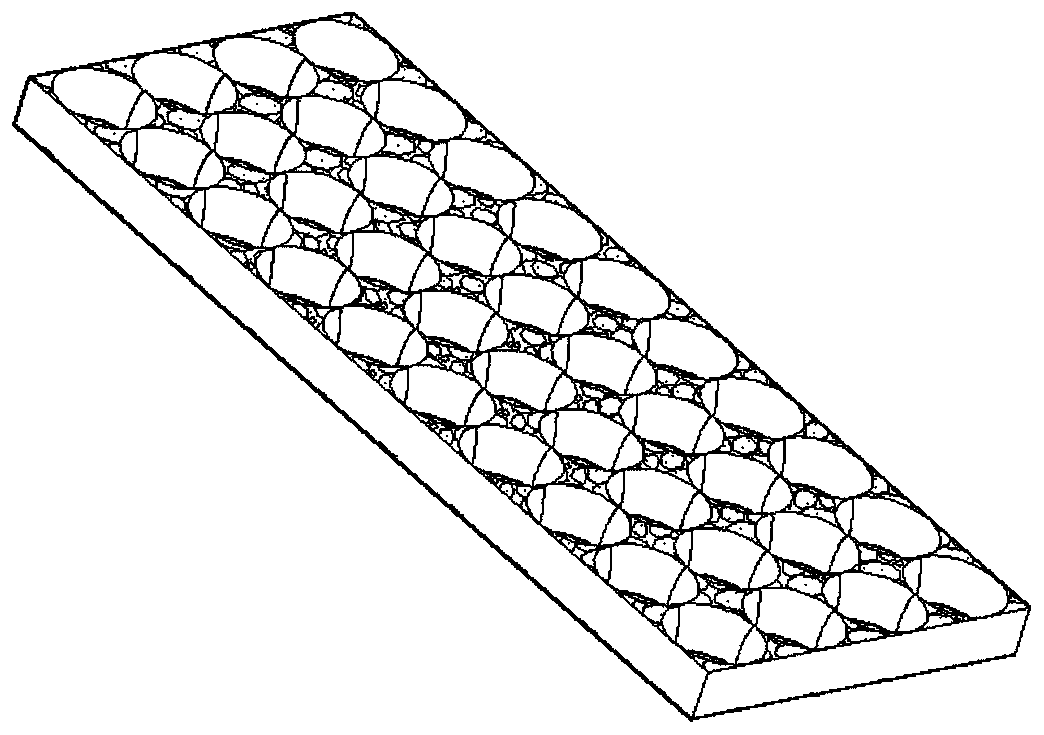 A composite reinforced shock-absorbing subgrade doped with construction waste and its construction technology