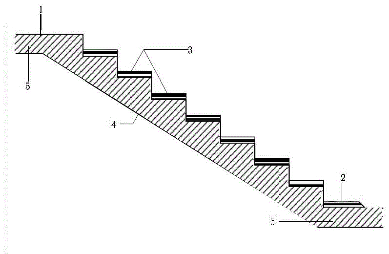 Pedal type electric stair