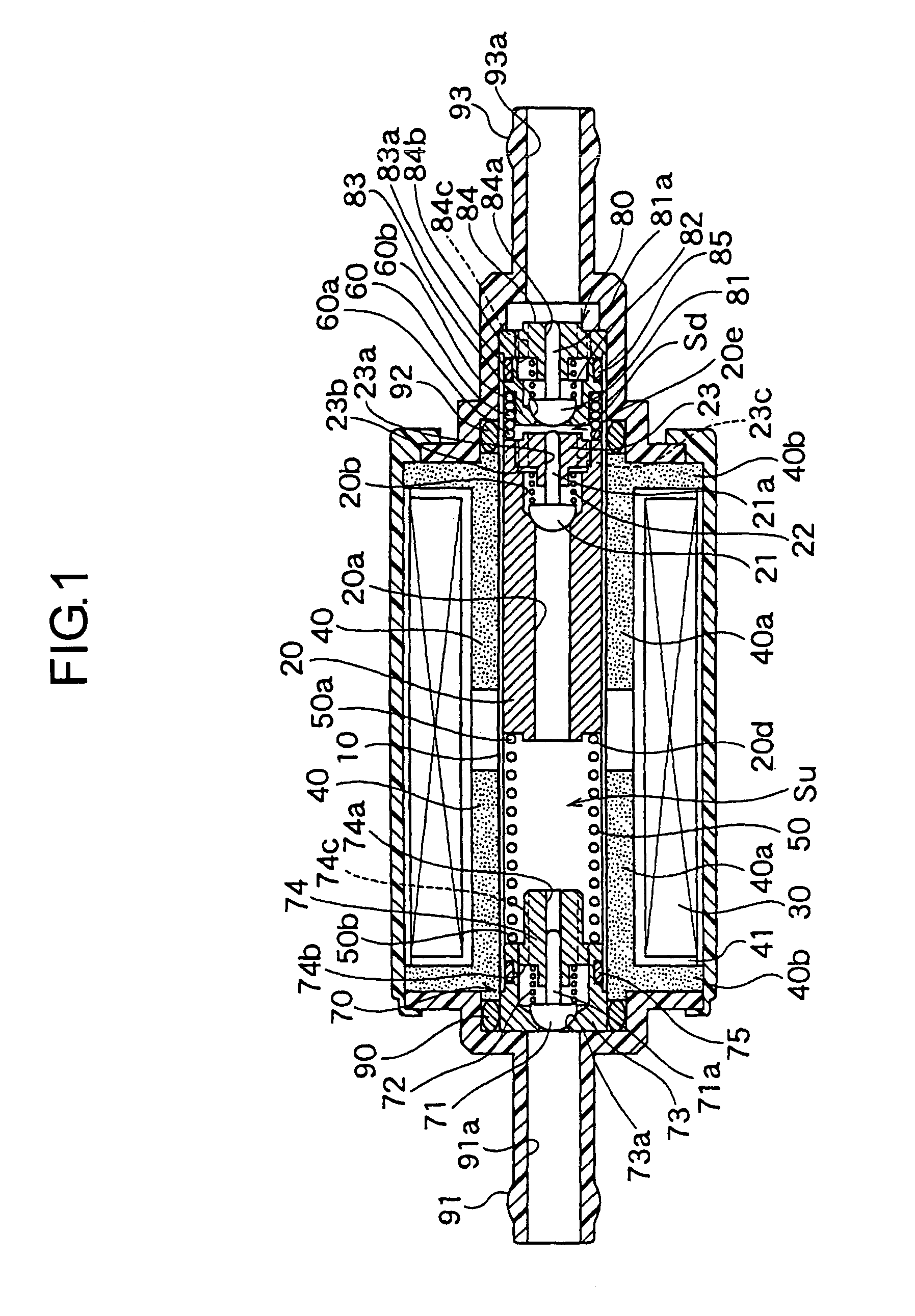 Electromagnetic drive type plunger pump