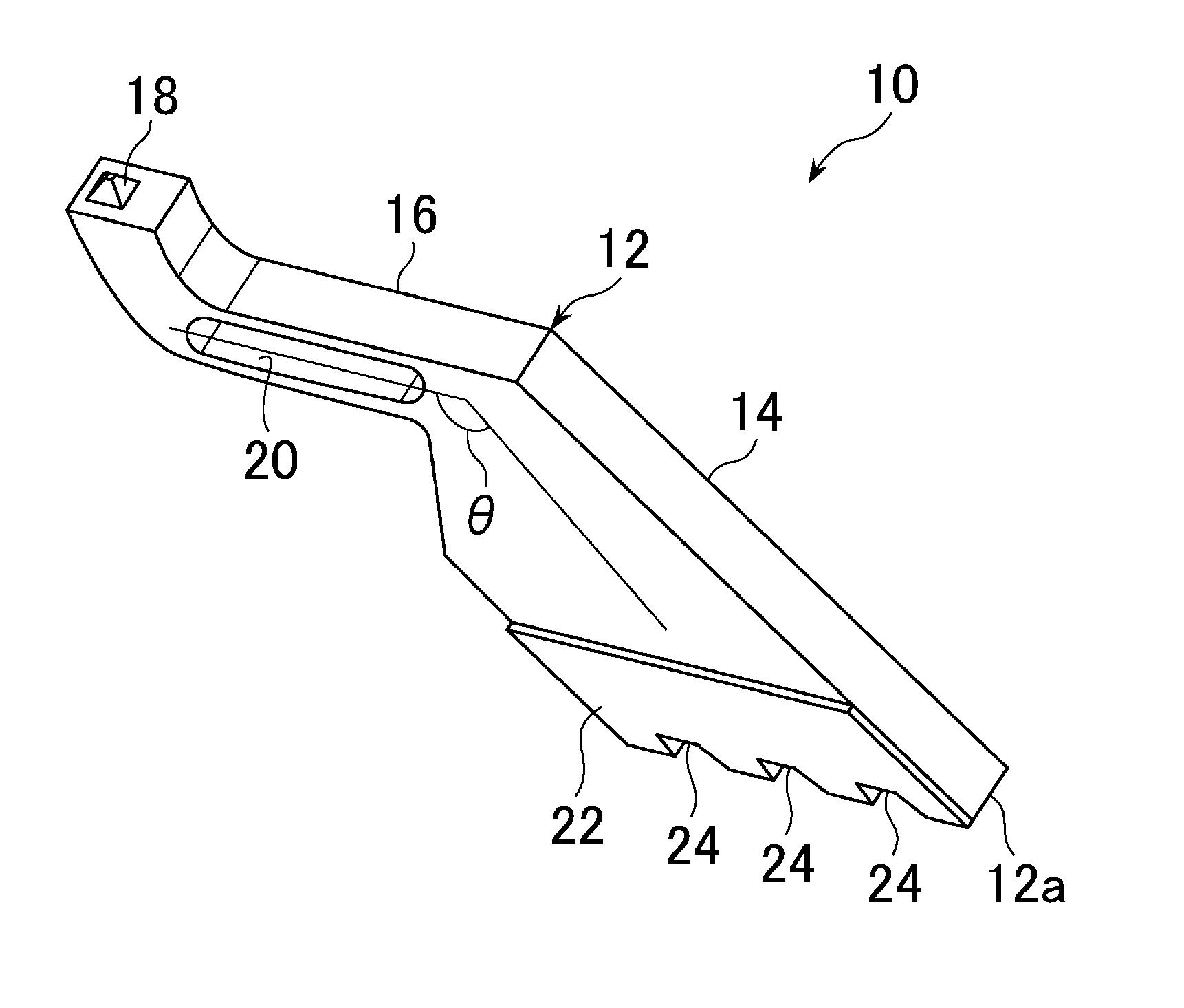 Probe for current test, probe assembly and production method thereof