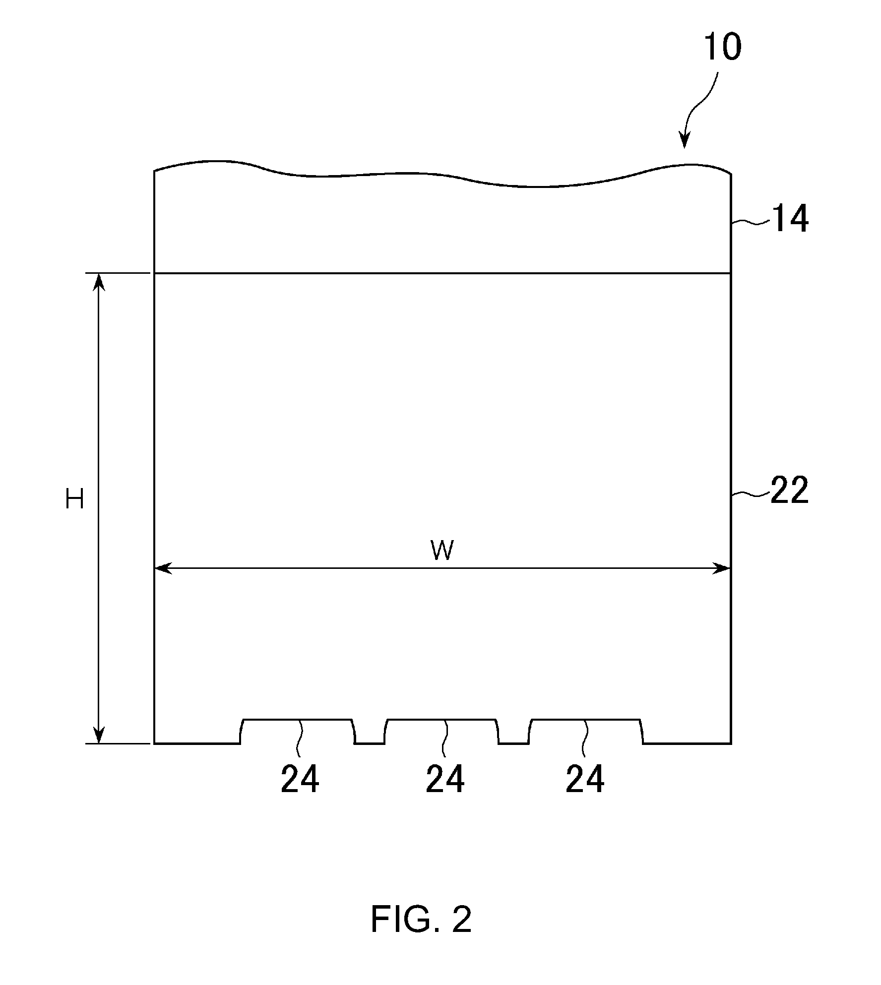 Probe for current test, probe assembly and production method thereof