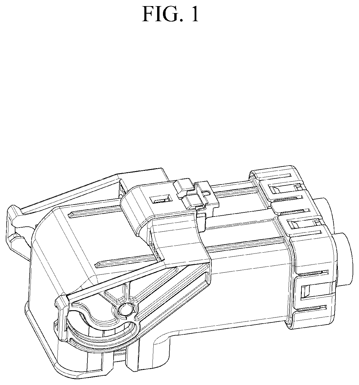 Terminal fastening structure of connector for electric vehicle