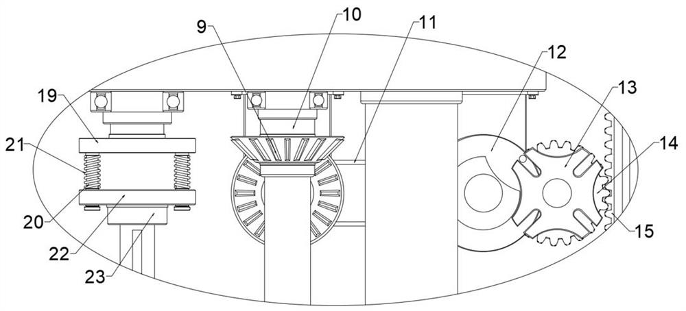 Intermittent lowering structure and petroleum logging device