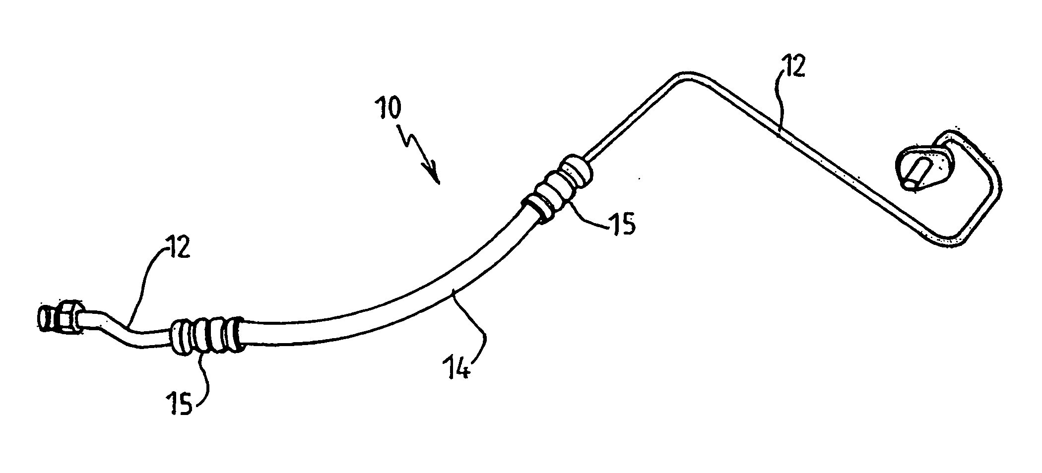 Tubular element for an air-conditioning circuit