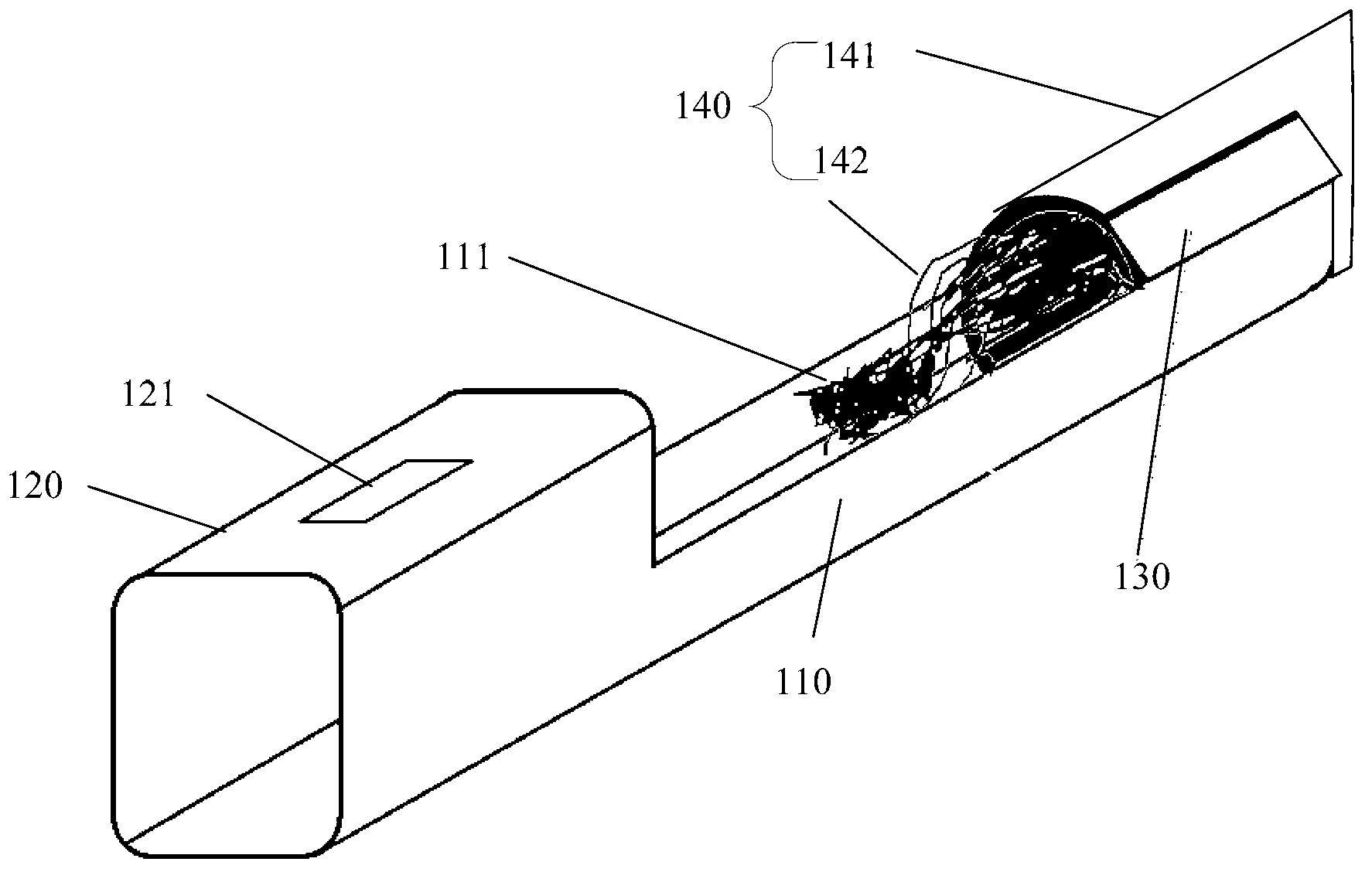 Three-terminal electrical connector assembly and use method thereof