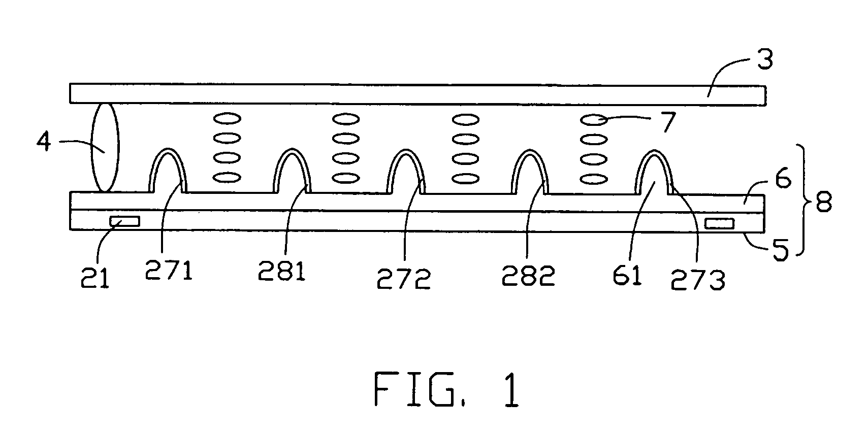IPS type liquid crystal display with protrusive electrodes