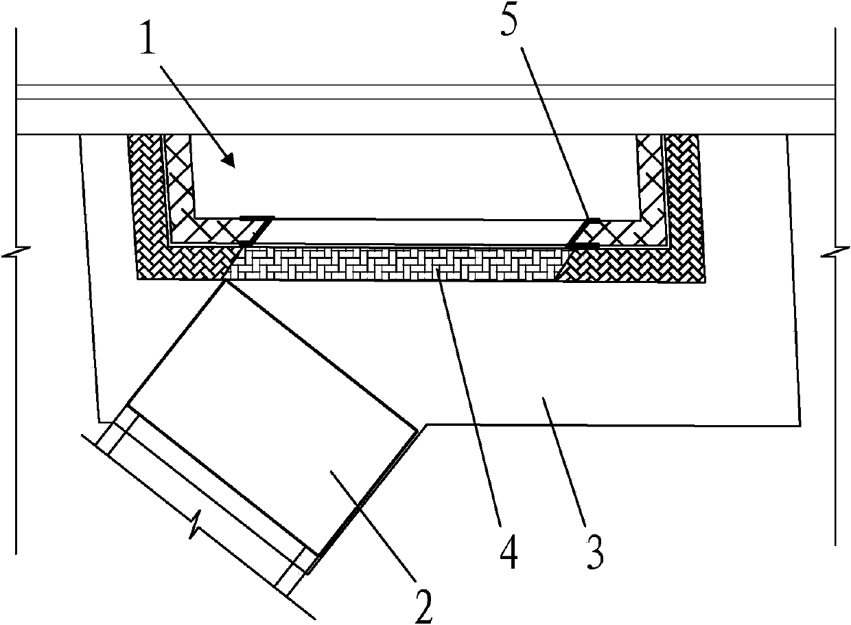 Rectangular pipe jacking large-angle obliquely crossing in-tunnel construction method
