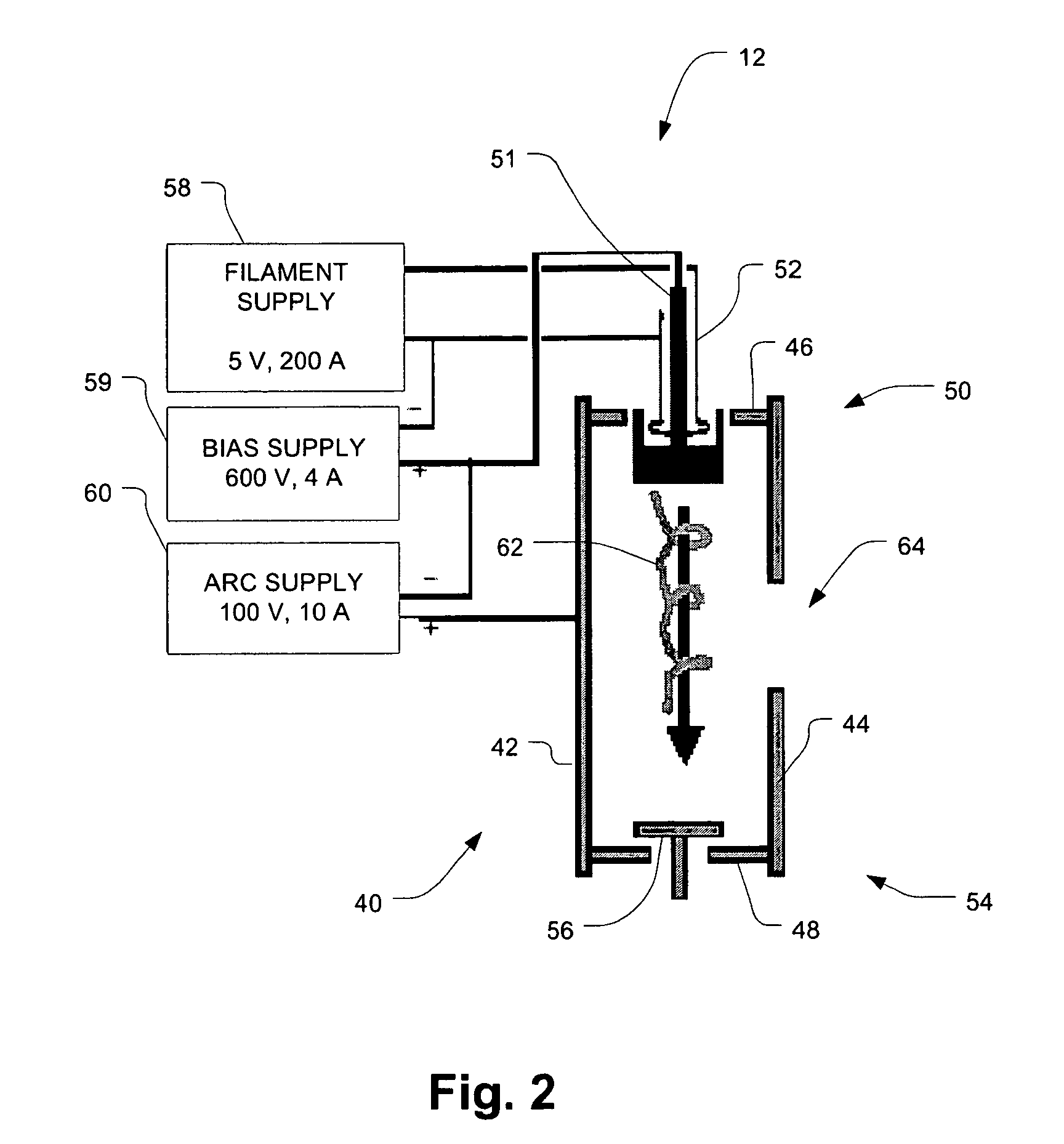 Source arc chamber for ion implanter having repeller electrode mounted to external insulator