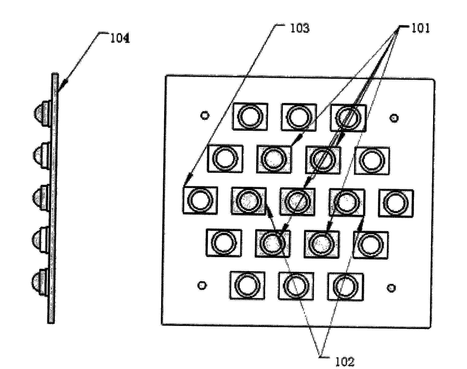 LED projection light source with spectrum reconstitution and projection engine thereof
