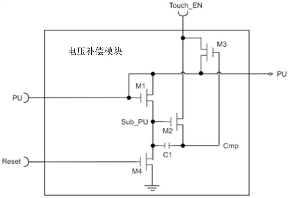 Voltage compensation module, gate driving circuit, driving method of gate driving circuit and display substrate