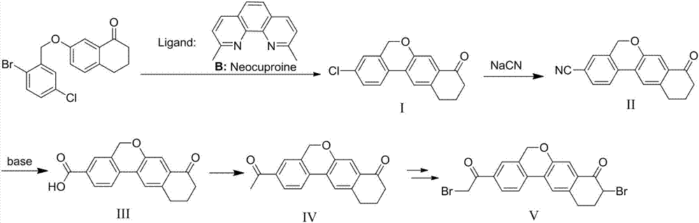 Preparation method of 10,11-dihydro-5H-benzo[d]naphtha[2,3-b]pyranone derivative