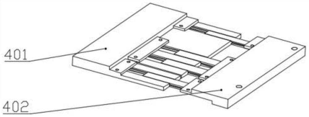 Split sliding type width-adjustable fiber placement head method and device