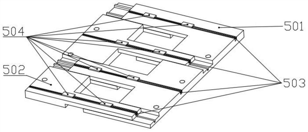 Split sliding type width-adjustable fiber placement head method and device