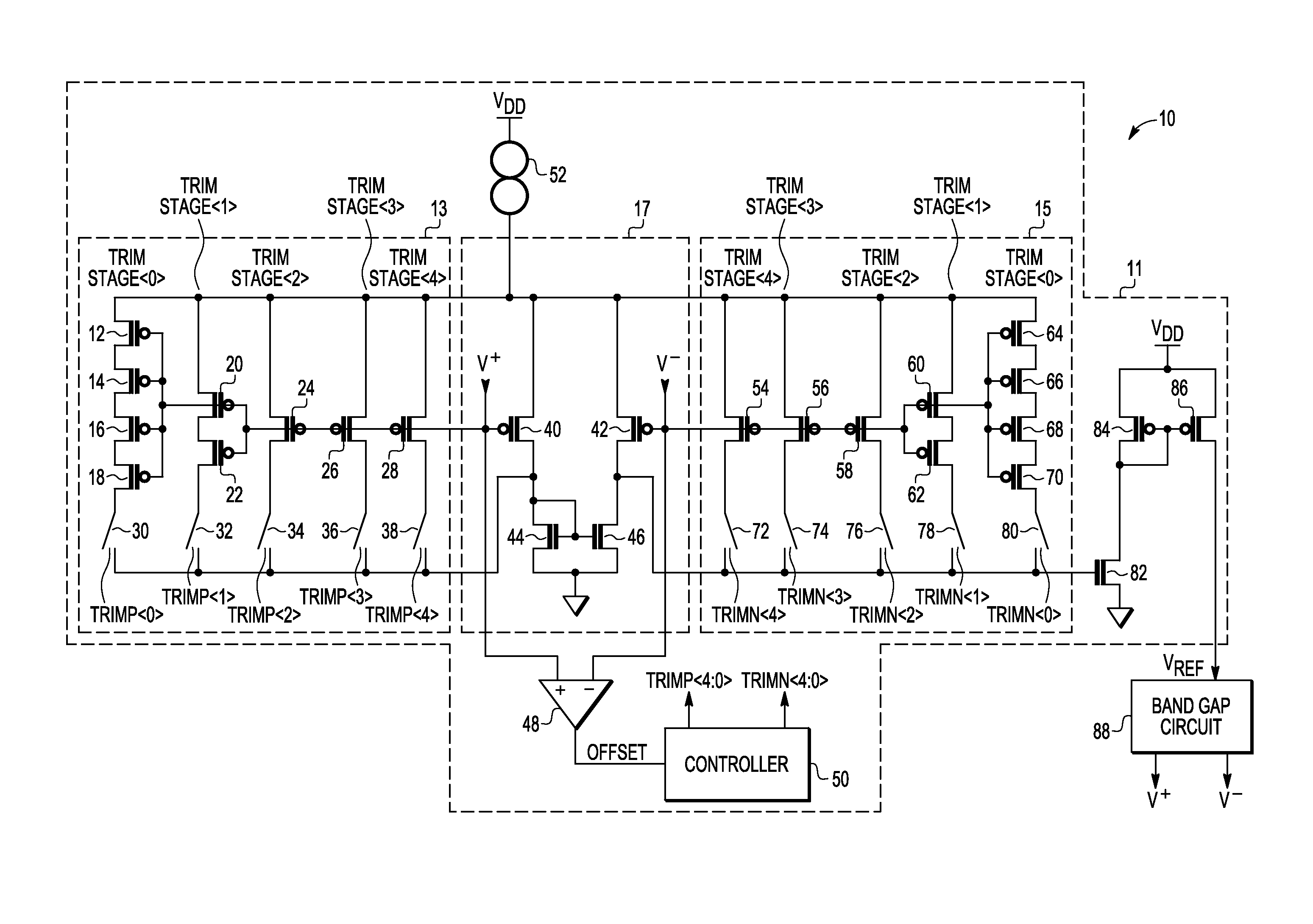 Methods and structures for dynamically calibrating reference voltage