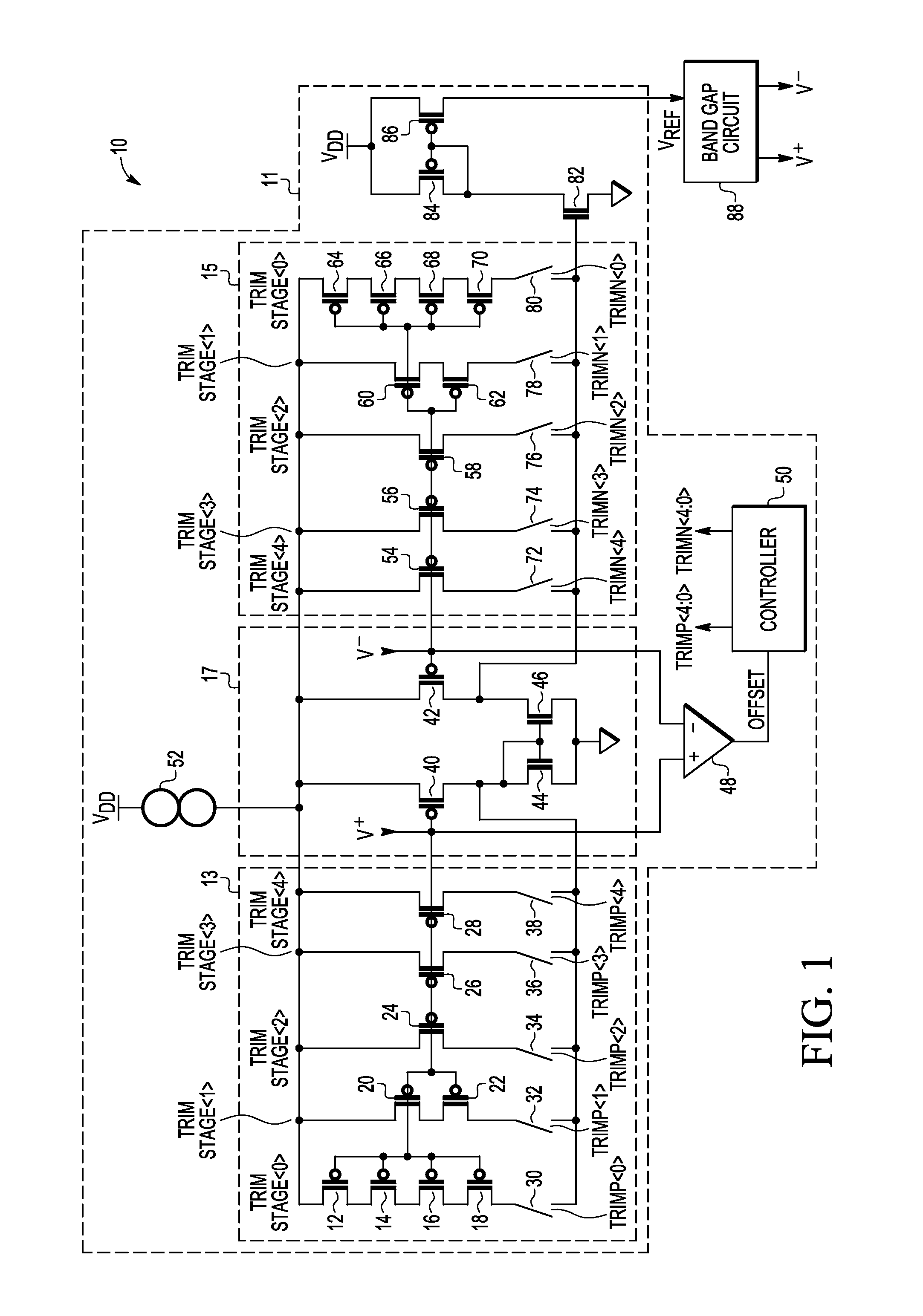 Methods and structures for dynamically calibrating reference voltage