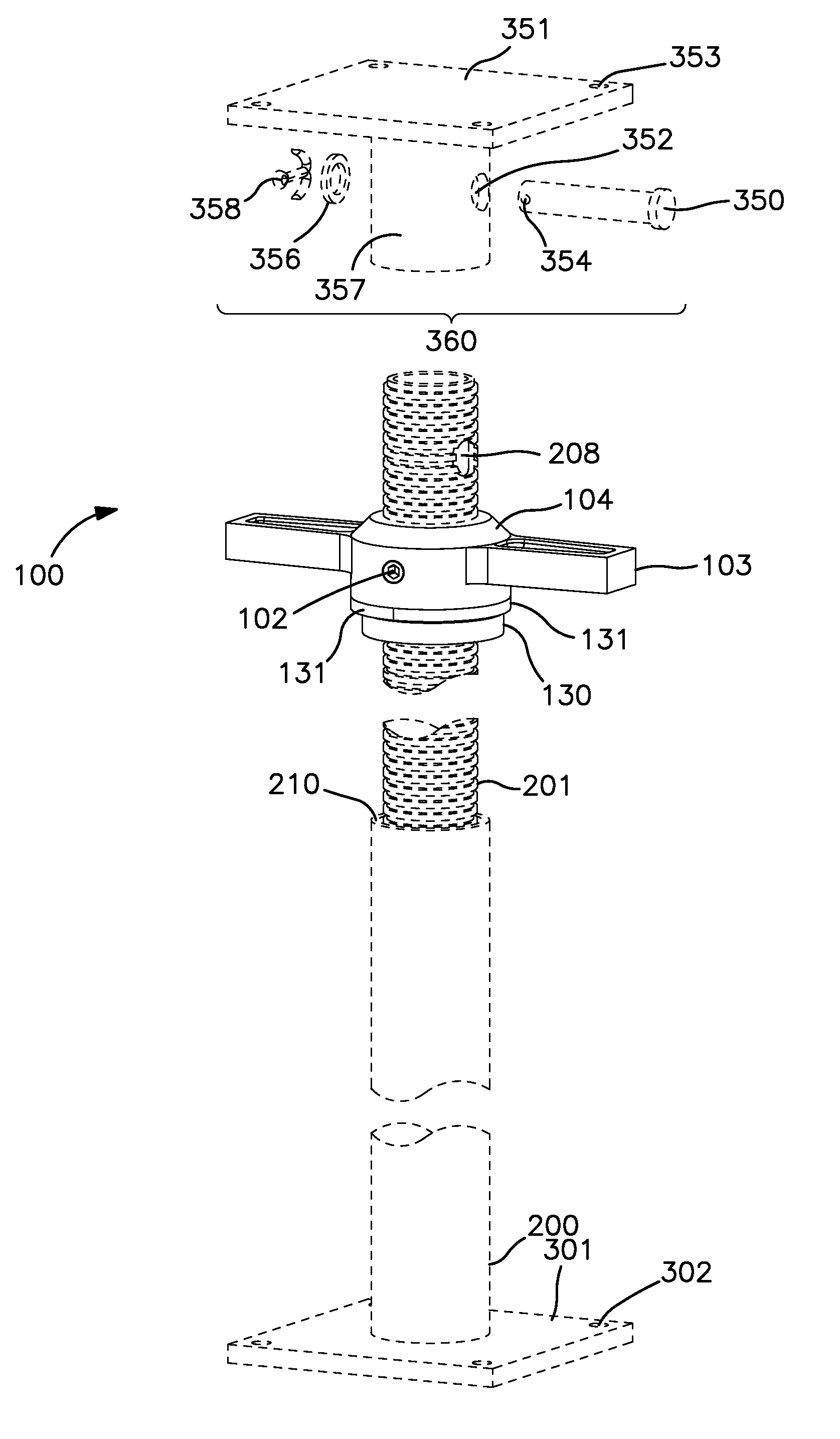 Shoring apparatus with roller bearing