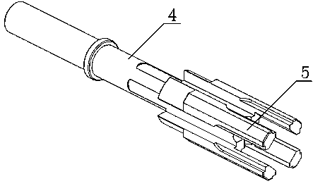 Special-shaped brush hole hair-planting machine capable of rotating for planting hair