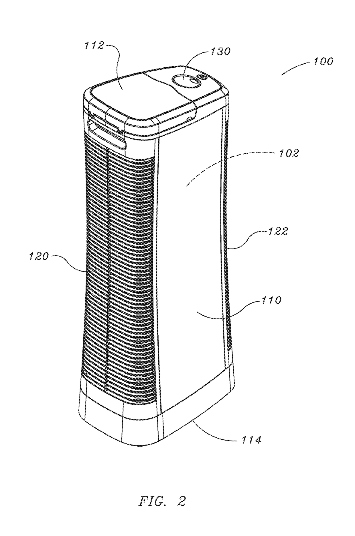 Portable air cleaner with improved multi-stage electrostatic precipitator