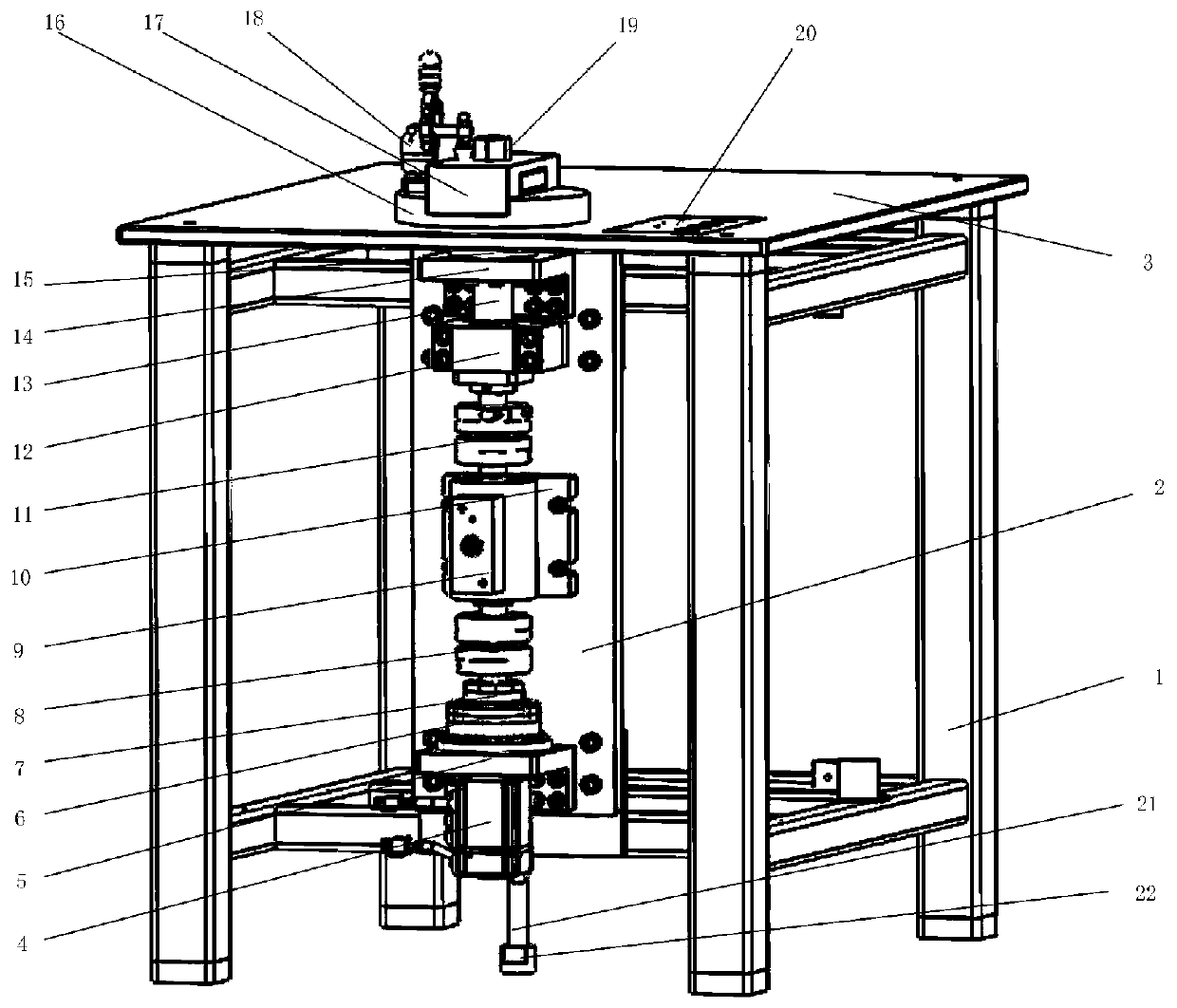 Experimental facility for measuring mechanical property of plastic gear planetary reducer