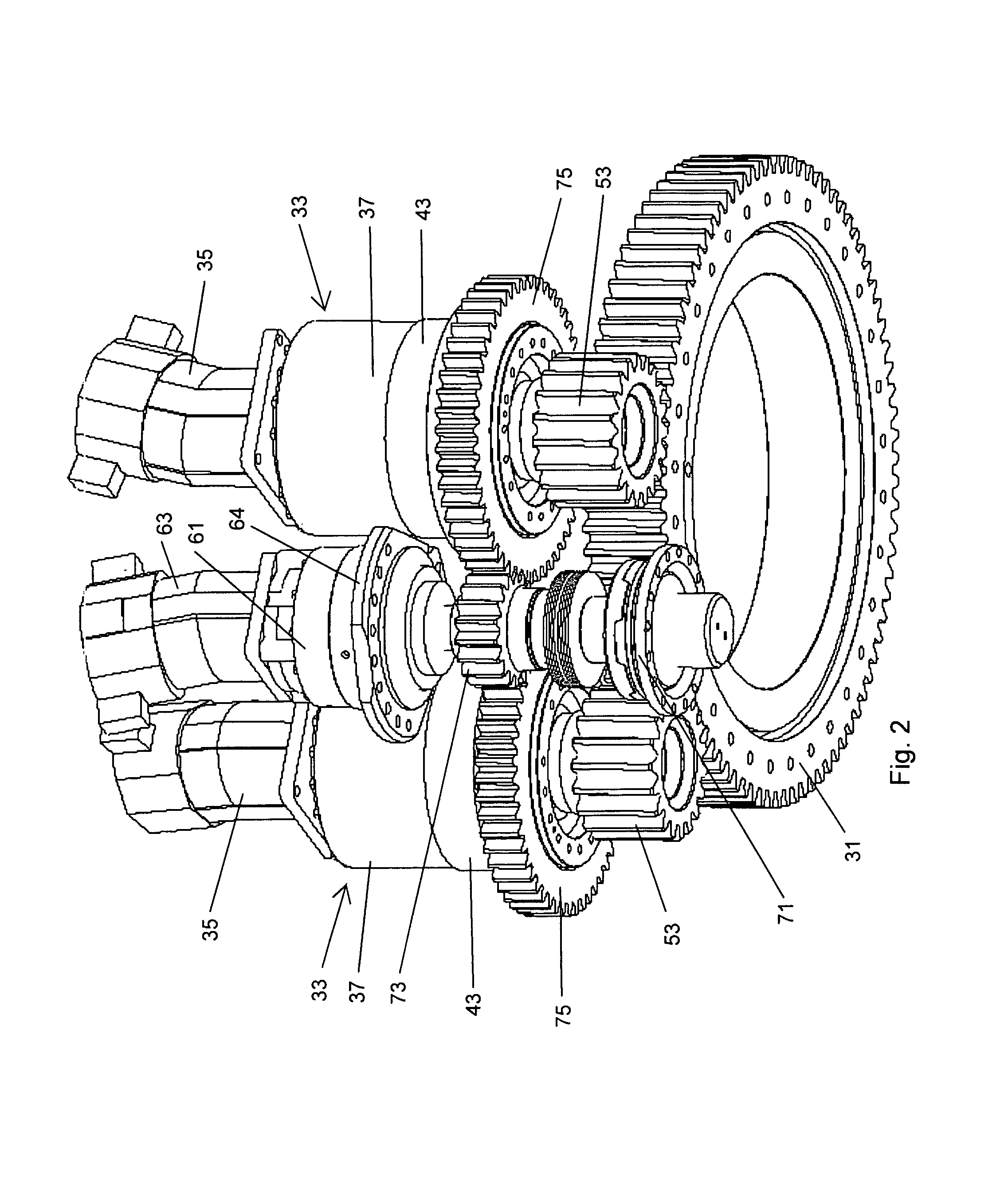 Foundation drilling apparatus and method with continuously variable hydraulic differential rotary table