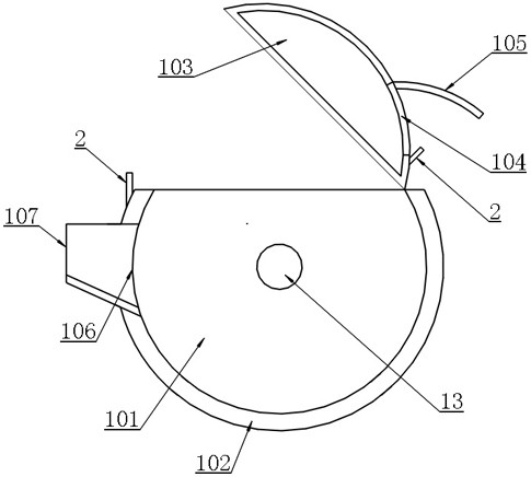 Ladle turning device for intermediate frequency furnace