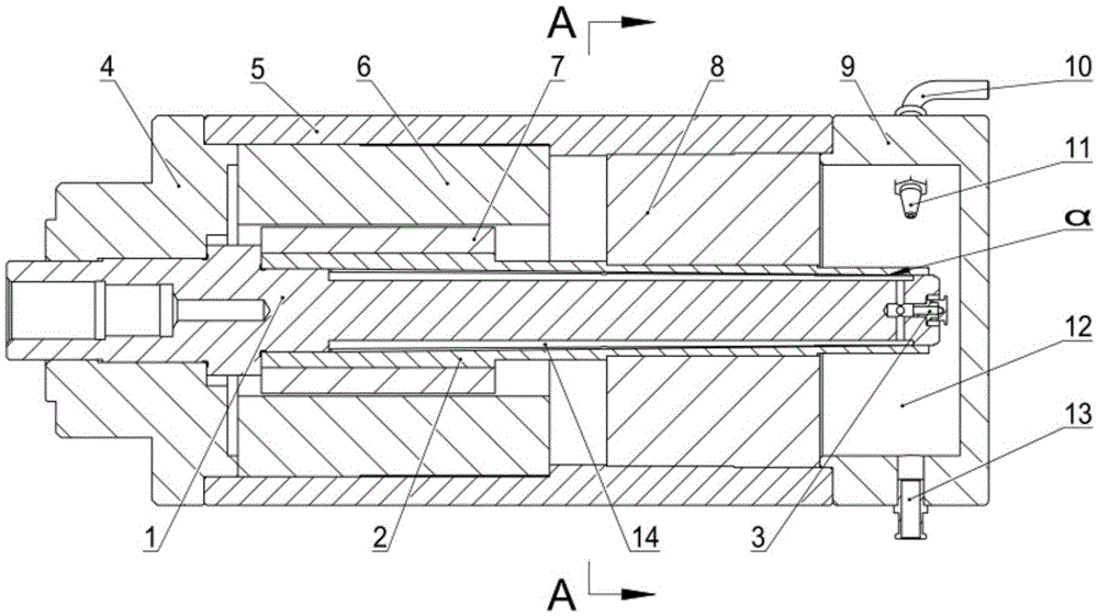 High-speed high-accuracy electric spindle based on spindle core heat pipe cooling