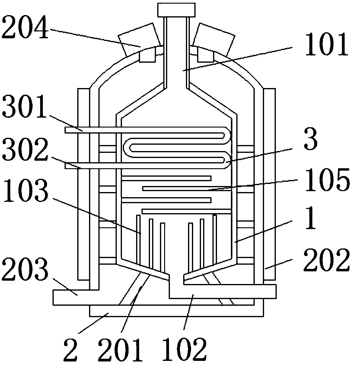 Accelerated cooling device for baijiu processing
