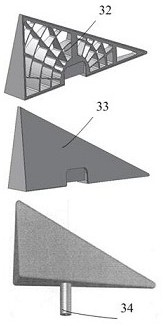 A kind of air rudder rudder core excitation test method